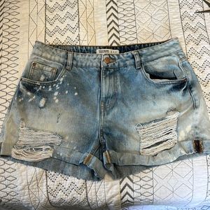 Zara basic Z1975 premium denim shorts